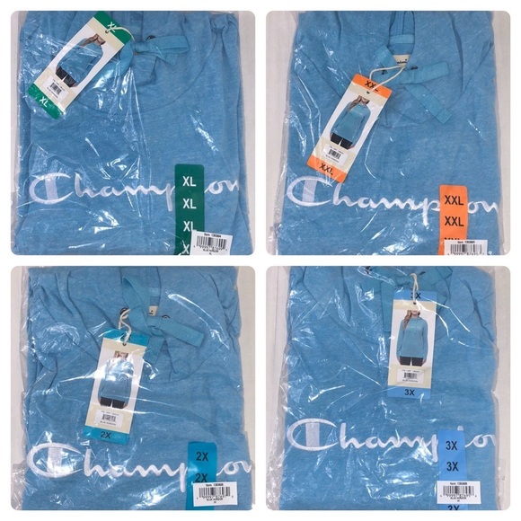 LAST TWO AVAILABLE!! Champion Women's Blue Pullover Hoodie - Picture 5 of 11